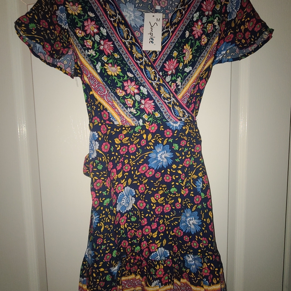 Flowy boho summer dress